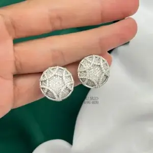 White stone Earring - Bijoux du sud