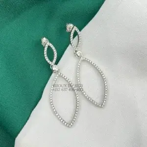 White stone Earring - Bijoux du sud
